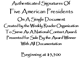 Presidential Autographs