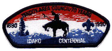 9.  Tendoy Area Council, Idaho Centennial, 1990, $285