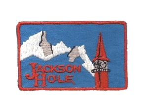 F.  Ski Patch from Jackson Hole, Wyoming - 1 3/4 inches x 2 3/4 inches = $70